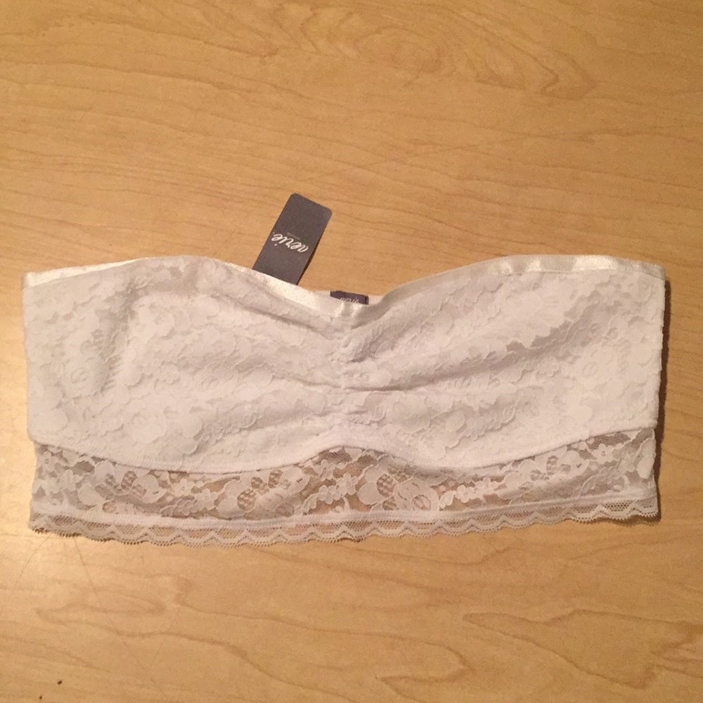 Aerie White Lace Bandeau NWT